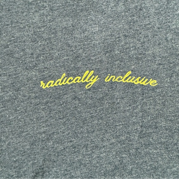 BITTY AND BEAU’S BLUE “RADICALLY INCLUSIVE” LONG SLEEVE GRAPHIC T-SHIRT - Picture 5 of 6